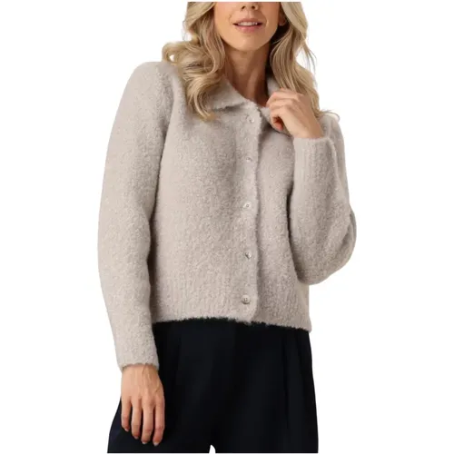 Elegantes Hellgraues Weste ASA , Damen, Größe: L - Knit-ted - Modalova