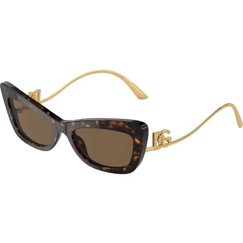 Designer Sonnenbrille Dg4467B 502/73 , Damen, Größe: 55 MM - Dolce & Gabbana - Modalova