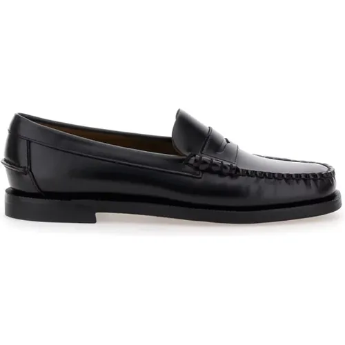 Klassische Schwarze Flache Schuhe für Frauen , Damen, Größe: 38 1/2 EU - Sebago - Modalova