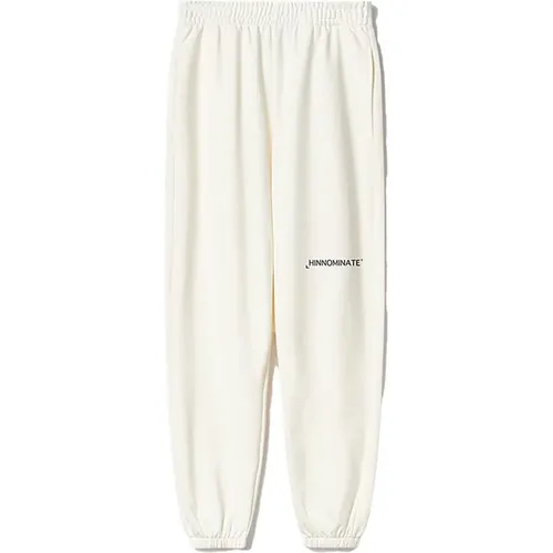 Bedruckte Sweatpants aus weißer Baumwolle - HINNOMINATE - Modalova