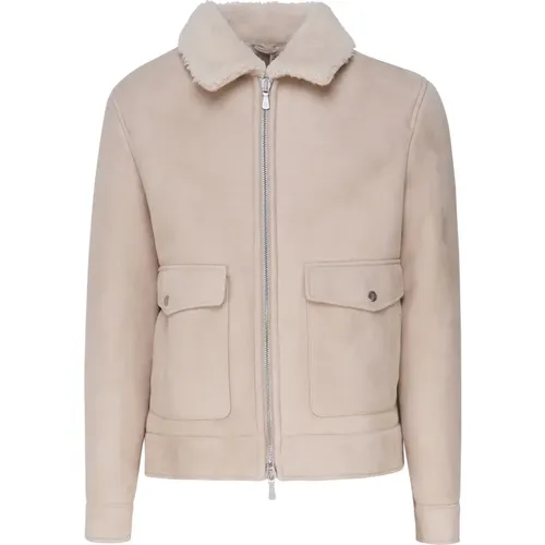 Shearling Zip Jacke Lamm - Eleventy - Modalova