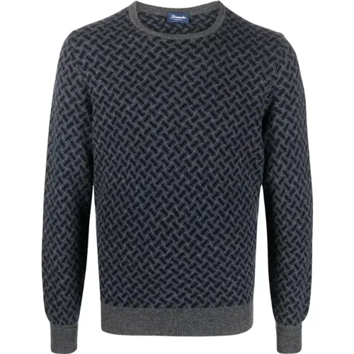 Round-Neck Strickwaren , Herren, Größe: 2XL - Drumohr - Modalova