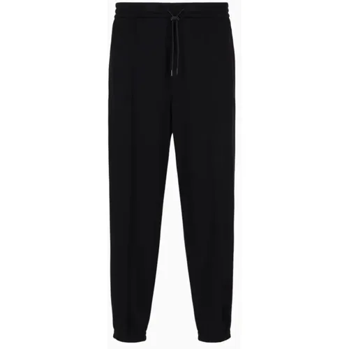 Cotton Jogger Trousers , male, Sizes: M - Emporio Armani - Modalova