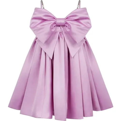 Lila Bow Front Flared Dress , female, Sizes: L, XL, 2XL - Nina Ricci - Modalova