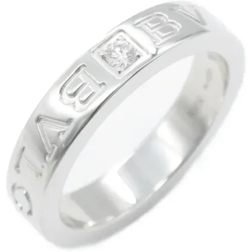 Pre-owned White Gold rings , female, Sizes: ONE SIZE - Bvlgari Vintage - Modalova