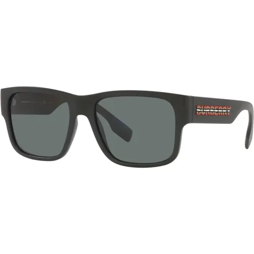 Matte /Grey Sonnenbrille Knight BE , Herren, Größe: 57 MM - Burberry - Modalova