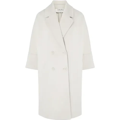 Viscose Ecru Coat , female, Sizes: S - Max Mara - Modalova