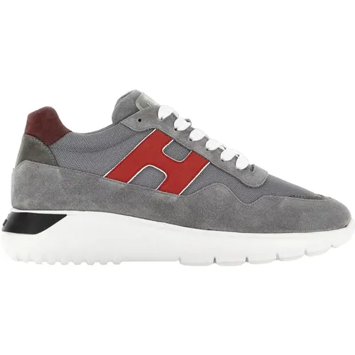Grey Sneakers for Men and Women , male, Sizes: 7 1/2 UK, 7 UK, 5 1/2 UK, 8 UK, 8 1/2 UK, 6 1/2 UK, 9 1/2 UK, 9 UK - Hogan - Modalova