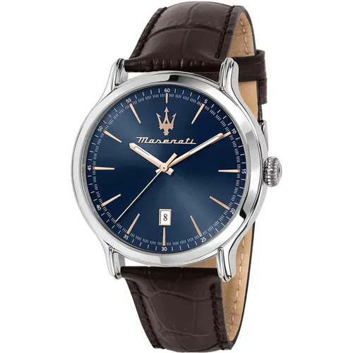 Blau Leder Herrenuhr Maserati - Maserati - Modalova