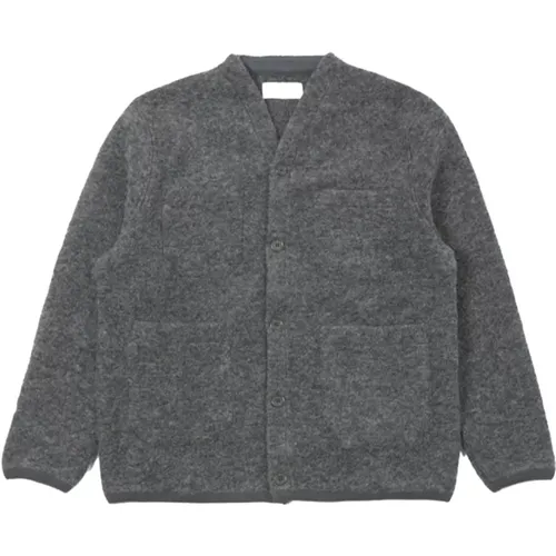 Grey Marl Cardigan , male, Sizes: S, XL - Universal Works - Modalova