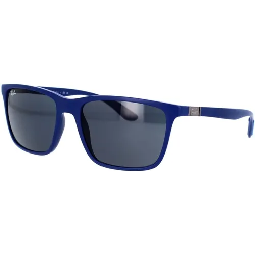 Stilvolle Sonnenbrille Blau Matt Grau , unisex, Größe: 58 MM - Ray-Ban - Modalova