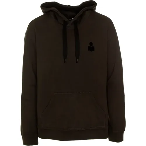 Matte Hoodie mit Kordelzug und Logo , Herren, Größe: XL - Isabel marant - Modalova