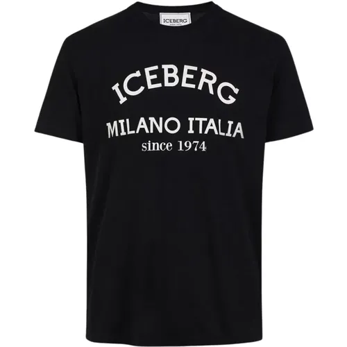 T-Shirts , male, Sizes: M, L - Iceberg - Modalova