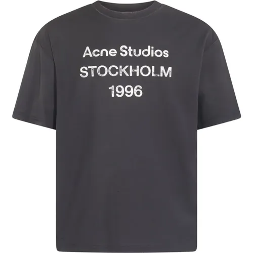 Logo T-shirt , male, Sizes: S, L, XS - Acne Studios - Modalova