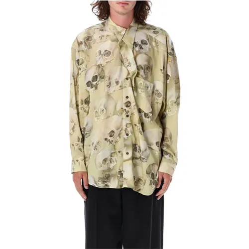 Floral Print Fontanelle Shirt , male, Sizes: M, L - Magliano - Modalova