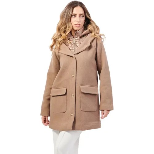 Braune Stilvolle Jacke YES ZEE - YES ZEE - Modalova