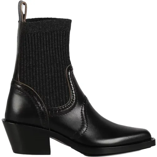 Texan Ankle Boots , female, Sizes: 5 UK, 3 UK, 4 UK - Chloé - Modalova