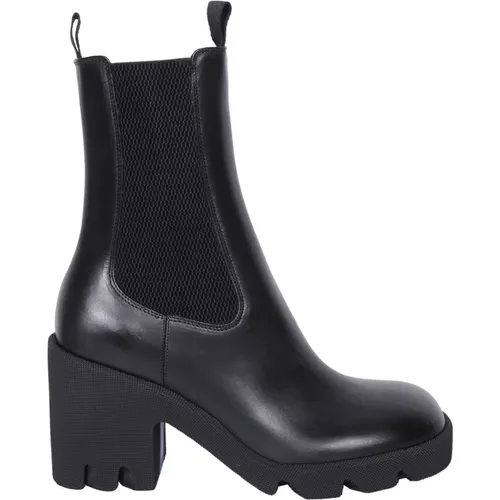 Schwarze Stiefeletten Eleganter Stil - Burberry - Modalova