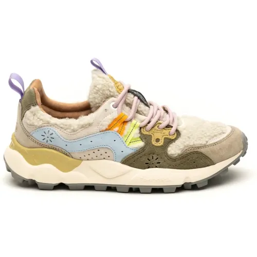 MultiColour Sneakers Yamano Style , Damen, Größe: 37 EU - Flower Mountain - Modalova