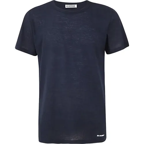 T-Shirt - Regular Fit - 100% Cotton , male, Sizes: L, M - Jil Sander - Modalova