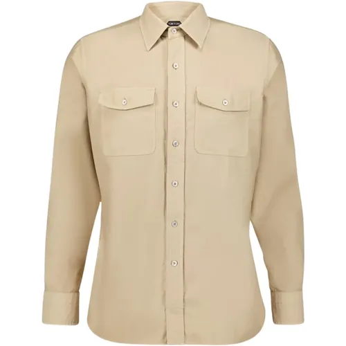 Button-Up Cotton Shirt , male, Sizes: 2XL, XL - Tom Ford - Modalova