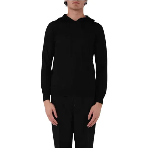 Wool Blend Hooded Sweater , male, Sizes: 2XL - Emporio Armani - Modalova