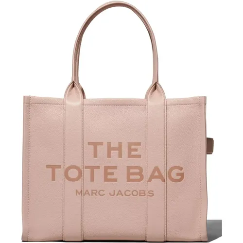 Powder Leather Tote Bag , female, Sizes: ONE SIZE - Marc Jacobs - Modalova