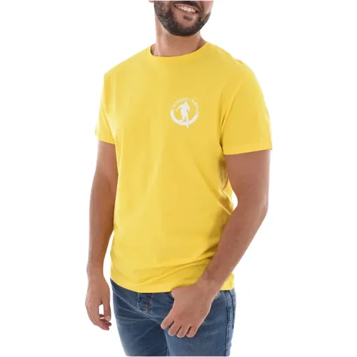 Stretch Baumwolle Logo Print T-Shirt , Herren, Größe: XL - Bikkembergs - Modalova