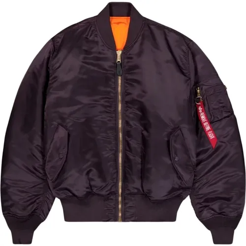 Heritage Plum Bomberjacke , Herren, Größe: M - alpha industries - Modalova