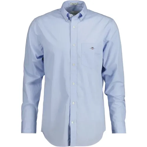 Regular poplin shirt , male, Sizes: S, XL, 4XL, L, M - Gant - Modalova