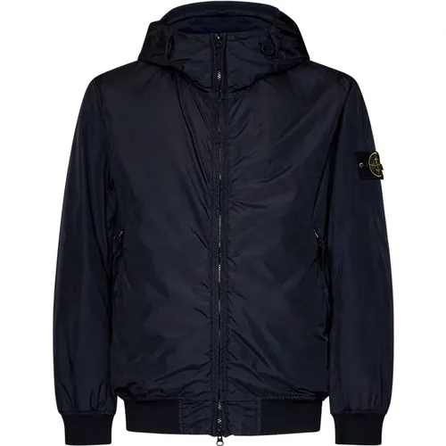 Padded Windproof Coat with Hood , male, Sizes: S, M, XL, 2XL - Stone Island - Modalova