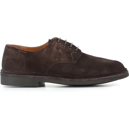 Dark Suede Derby Shoes , male, Sizes: 11 UK - Alexander Hotto - Modalova