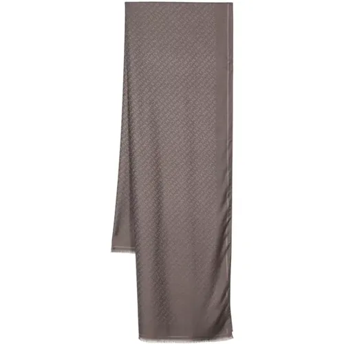 Silk-Wool Blend Jacquard Scarf - Givenchy - Modalova