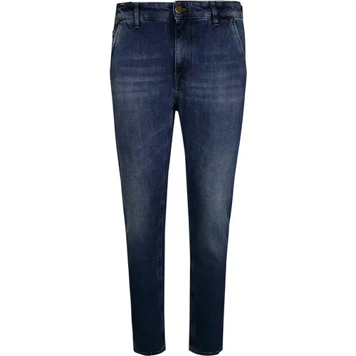 Stretch Loose Denim Jeans , Herren, Größe: W32 - PT01 - Modalova