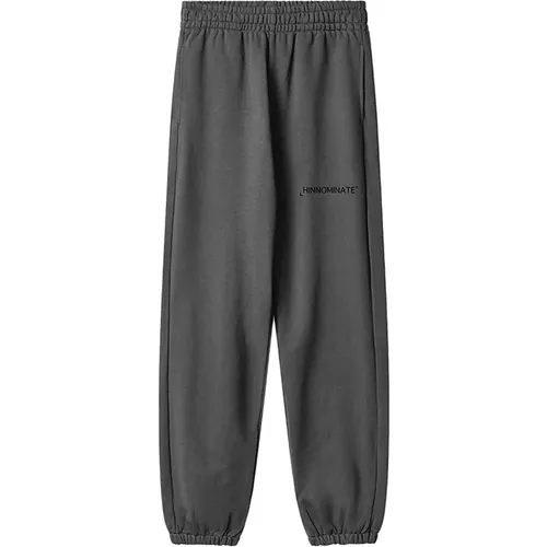 Bedruckte Sweatpants aus Grauer Baumwolle , Damen, Größe: S - HINNOMINATE - Modalova