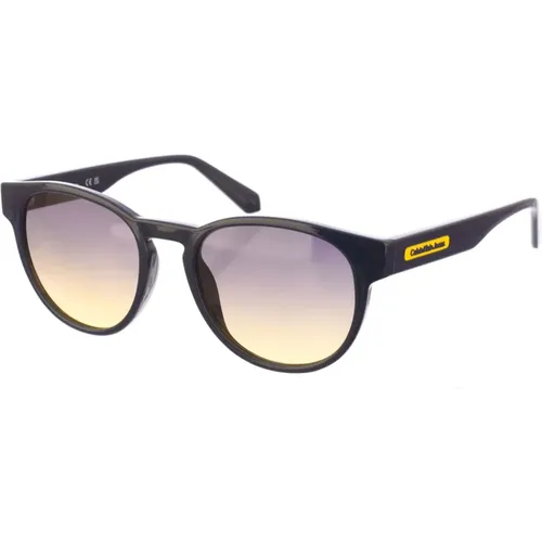 Oval Acetate Sunglasses with UV Protection , male, Sizes: ONE SIZE - Calvin Klein - Modalova