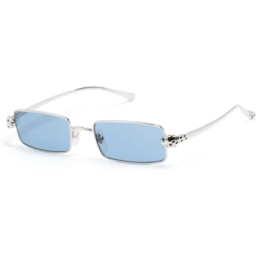 Silver Sunglasses for Everyday Use , unisex, Sizes: 54 MM - Cartier - Modalova