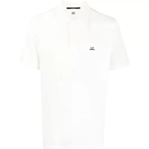 Cotton Polo Shirt with Logo , male, Sizes: S, 3XL, L, 2XL - C.P. Company - Modalova