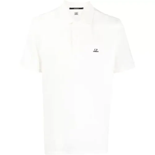 Cotton Polo Shirt with Logo , male, Sizes: S, XL, M, 2XL - C.P. Company - Modalova