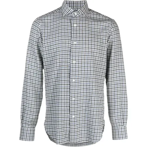 Italian Cotton Shirt , male, Sizes: 2XL, 5XL, 3XL - Barba - Modalova