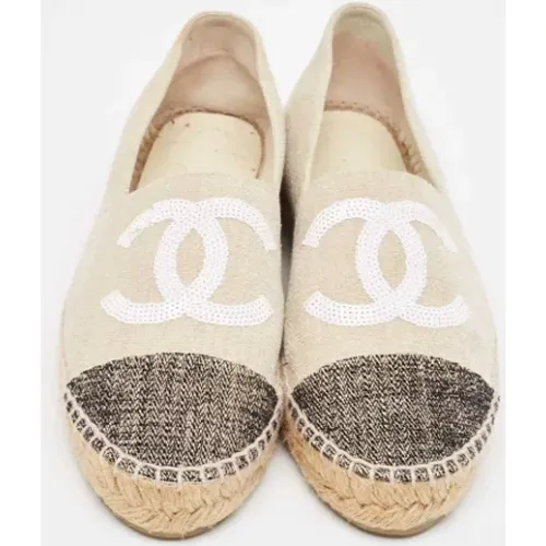 Pre-owned Fabric espadrilles , female, Sizes: 5 UK - Chanel Vintage - Modalova