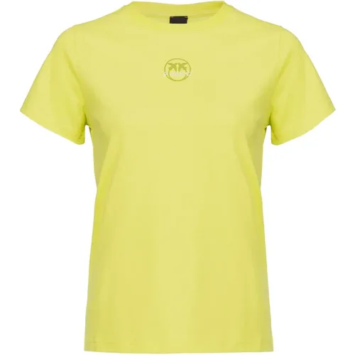 Bussolotto T-Shirt Jersey Cotone CON Logo , female, Sizes: XS - pinko - Modalova