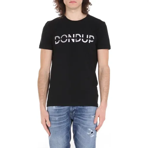 T-shirt with printing , male, Sizes: 2XL - Dondup - Modalova