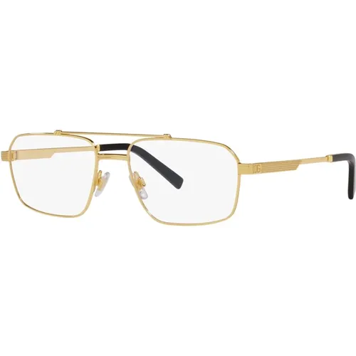 DG1345Large Metallgestell Brille , Herren, Größe: 56 MM - Dolce & Gabbana - Modalova