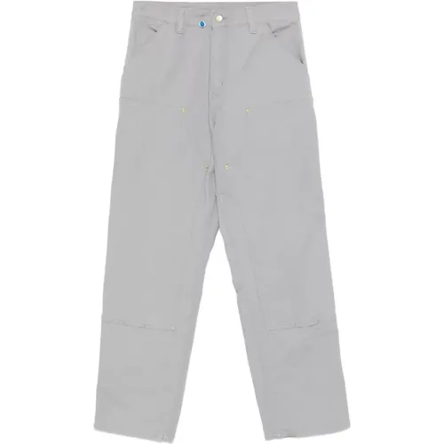 Cool Grey Verdeckter Reißverschluss Hose , Herren, Größe: W28 - Carhartt WIP - Modalova