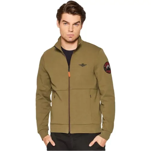 Zippered Sweatshirt , male, Sizes: S - aeronautica militare - Modalova