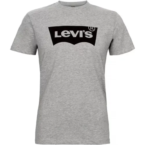 Levi's, Grau Schwarz T-Shirt 100% Baumwolle , Herren, Größe: XS - Levis - Modalova