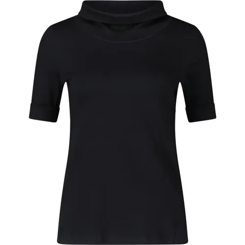 Sportliches Rollkragen-Shirt mit Neonstreifen , Damen, Größe: L - Marc Cain - Modalova