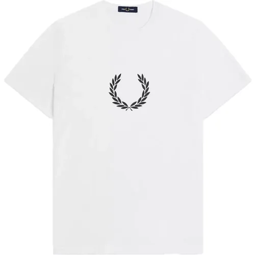 Laurel Wreath Graphic T-Shirt , male, Sizes: XL, 2XL, L - Fred Perry - Modalova