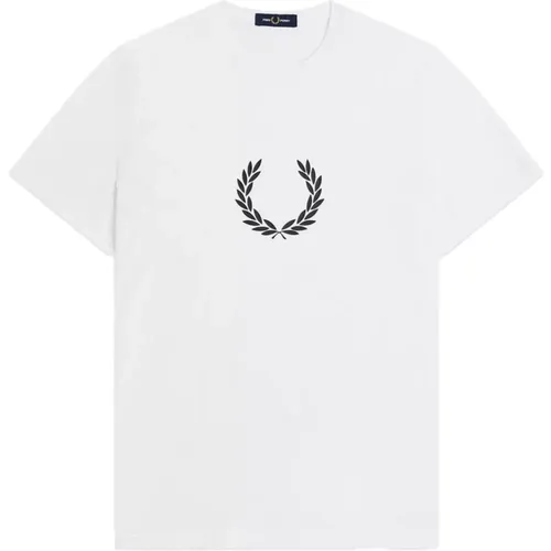Laurel Wreath Graphic T-Shirt , male, Sizes: XL, 2XL, L, M - Fred Perry - Modalova